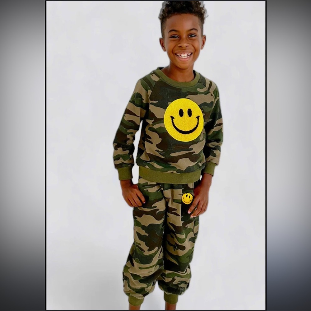 Lola + The Boys Camouflage Smiley Set